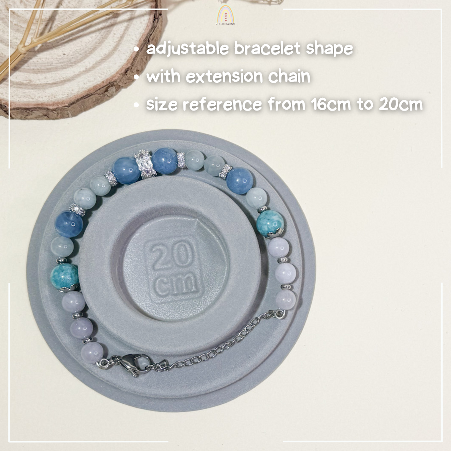 Communications & Courage | Handmade Natural Stone Blessing Bracelet 1.0 | bb201*