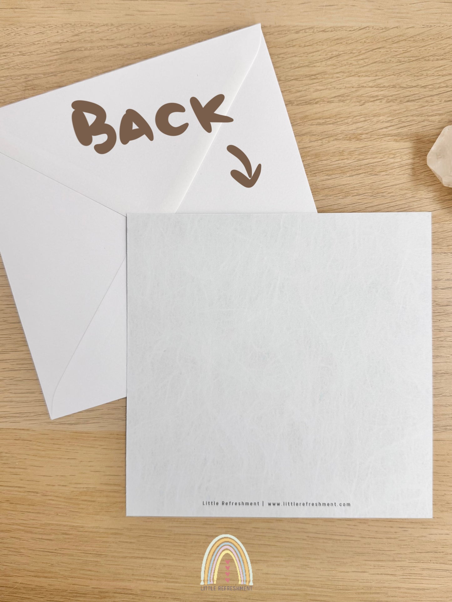 Dream High Blessing Cat | Original Design Square Prints Blessing Card