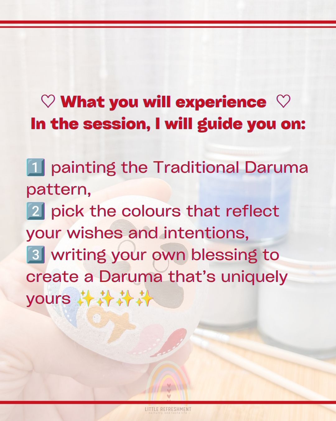 Concrete Daruma Painting Experience (5Jul @Canary Wharf)