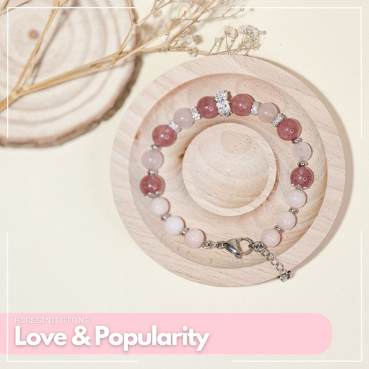 Love & Popularity | Handmade Natural Stone Blessing Bracelet 1.0 | bb204