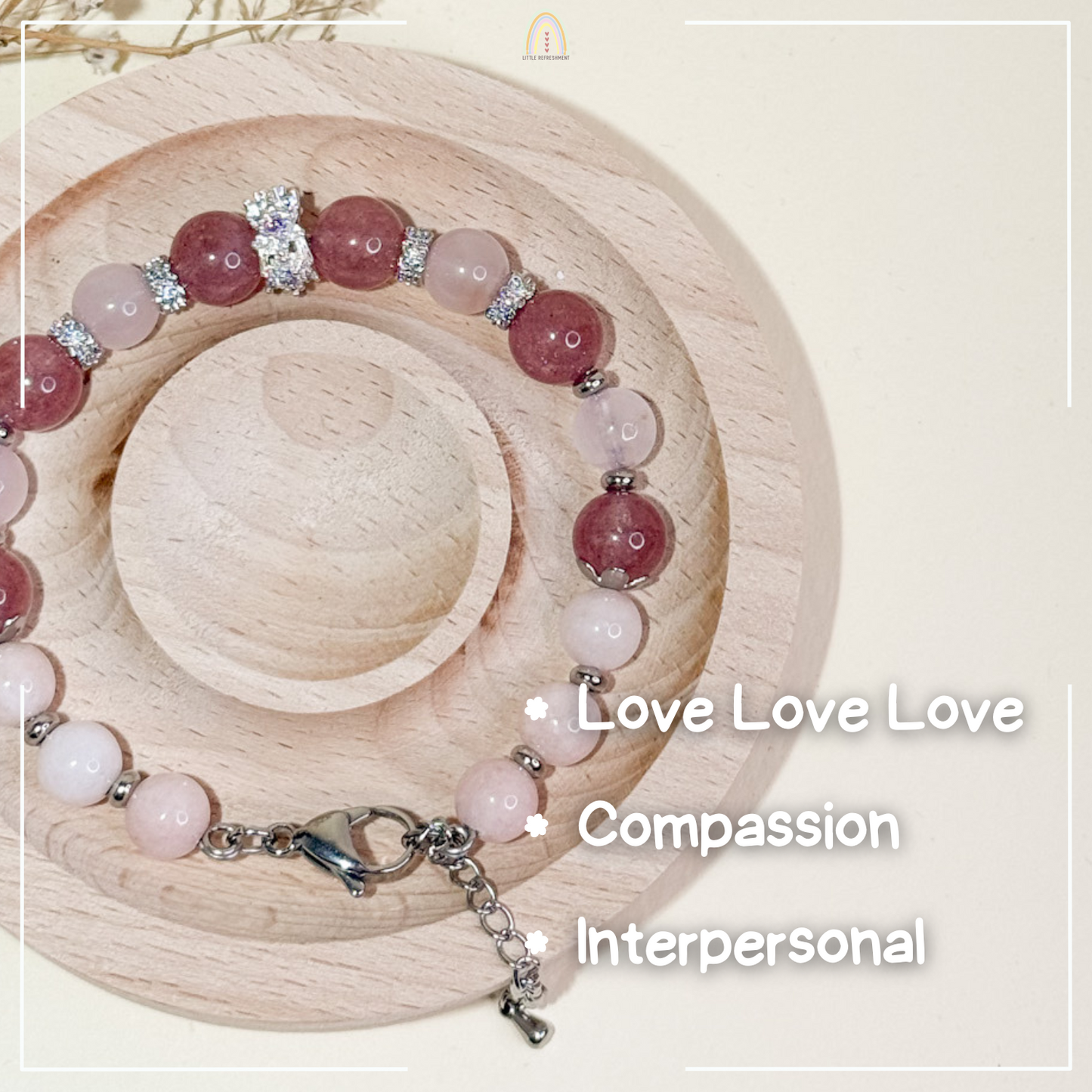 Love & Popularity | Handmade Natural Stone Blessing Bracelet 1.0 | bb204