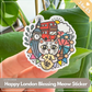 Happy London Blessing Lucky Cat | Original Design Blessing Sticker