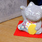 Smile Blessing Cat |「4」| Handmade Customise Concrete Maneki-neko