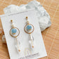 Drops of Blessings (L) | Aquamarine ~10mm | Natural Stone Earrings