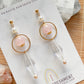 Drops of Blessings (L) | Rose Quartz ~10mm | Natural Stone Earrings*