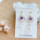 Drops of Blessings (S) | Amethyst ~10mm | Natural Stone Earrings