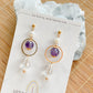 Drops of Blessings (S) | Amethyst ~10mm | Natural Stone Earrings