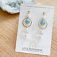 Drops of Blessings (S) | Aquamarine ~10mm | Natural Stone Earrings