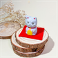 Baby Blessing Cat | Right Paw + Pink Bib 21 | Handmade Customise Concrete Maneki-neko