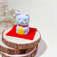 Baby Blessing Cat | Right Paw + Pink Bib 22 | Handmade Customise Concrete Maneki-neko