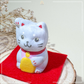 Baby Blessing Cat | Right Paw + Pink Bib 22 | Handmade Customise Concrete Maneki-neko