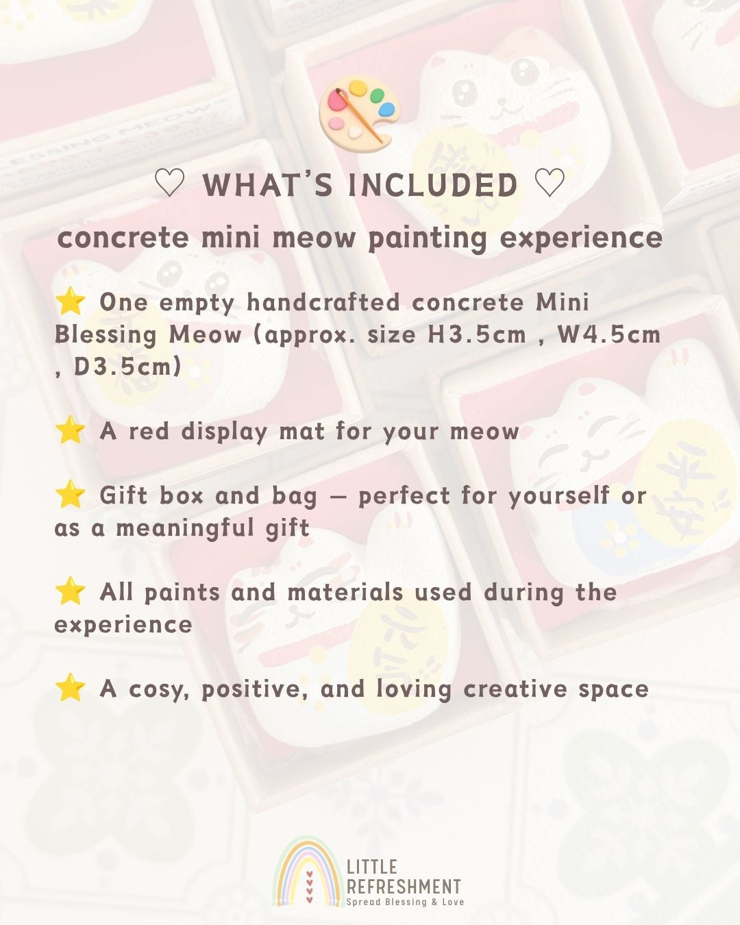 Mini Blessing Meow Painting Experience (5Sep @urbangarden fair)
