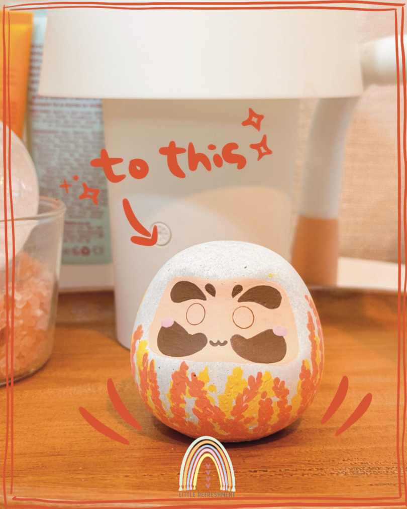 Concrete Daruma Painting Experience (7Feb 4pm)(HK Takeaway Cup-Inspired Edition)