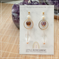 Drops of Blessings (L)  | Purple Phantom ~10mm | Natural Stone Earrings