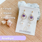 Drops of Blessings (S) | Amethyst ~10mm | Natural Stone Earrings