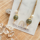 Simply Blessed (L) | Green Rutilated Quartz ~12mm | Natural Stone Earrings