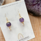 Simply Blessed (S) | Amethyst ~12mm | Natural Stone Earrings