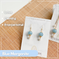 Simply Blessed (S) | Blue Morganite ~12mm | Natural Stone Earrings