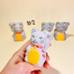 Happy Blessing Meow | Koi | Handmade Custom Concrete Lucky Cat Inspired by Japanese Maneki-Neko | hbc0020~0023