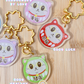 Blessing Meow x Daruma Keychain | Original Design Blessing Keychain (Gold Sakura)