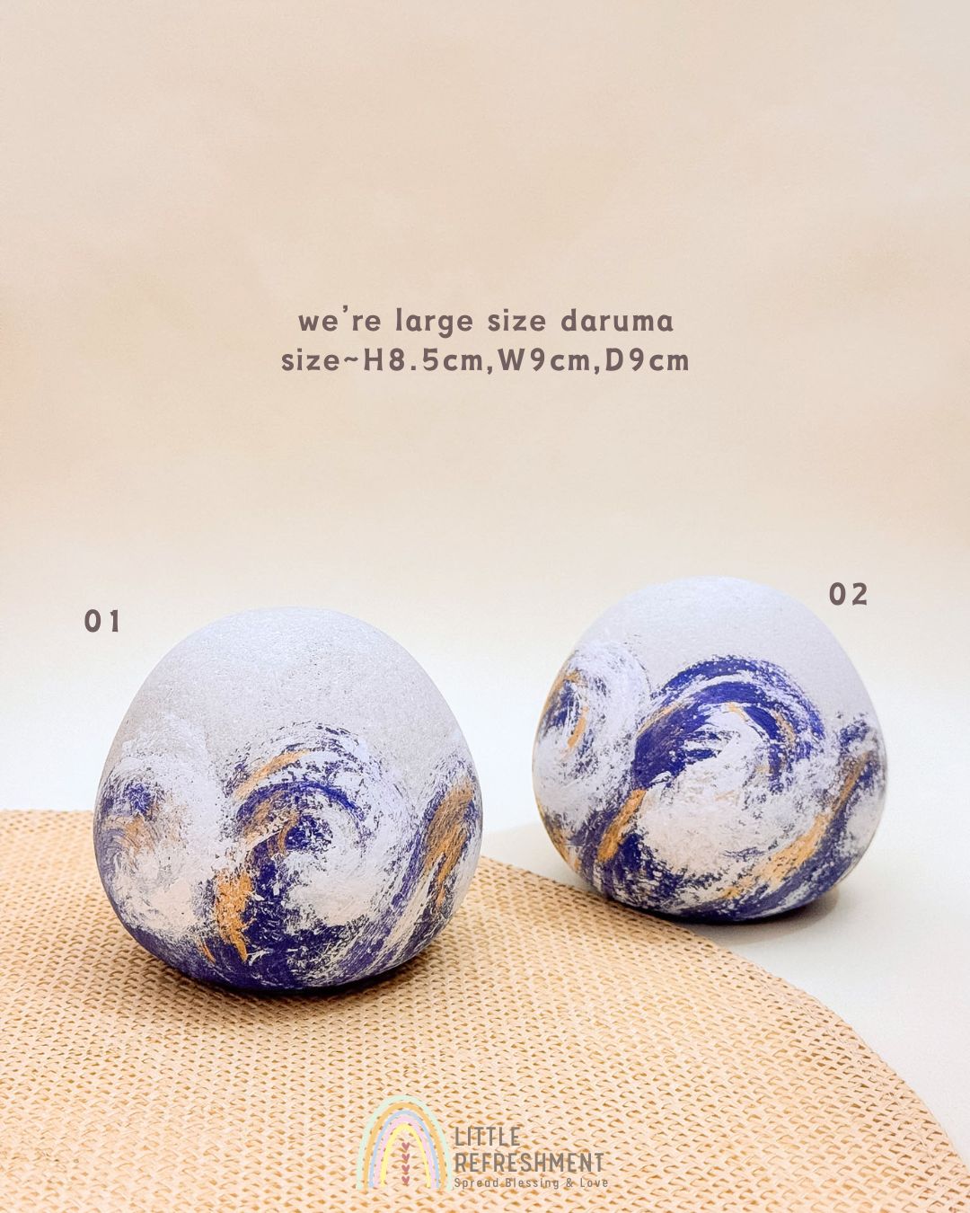 Wish-making Daruma | Large | The Wave