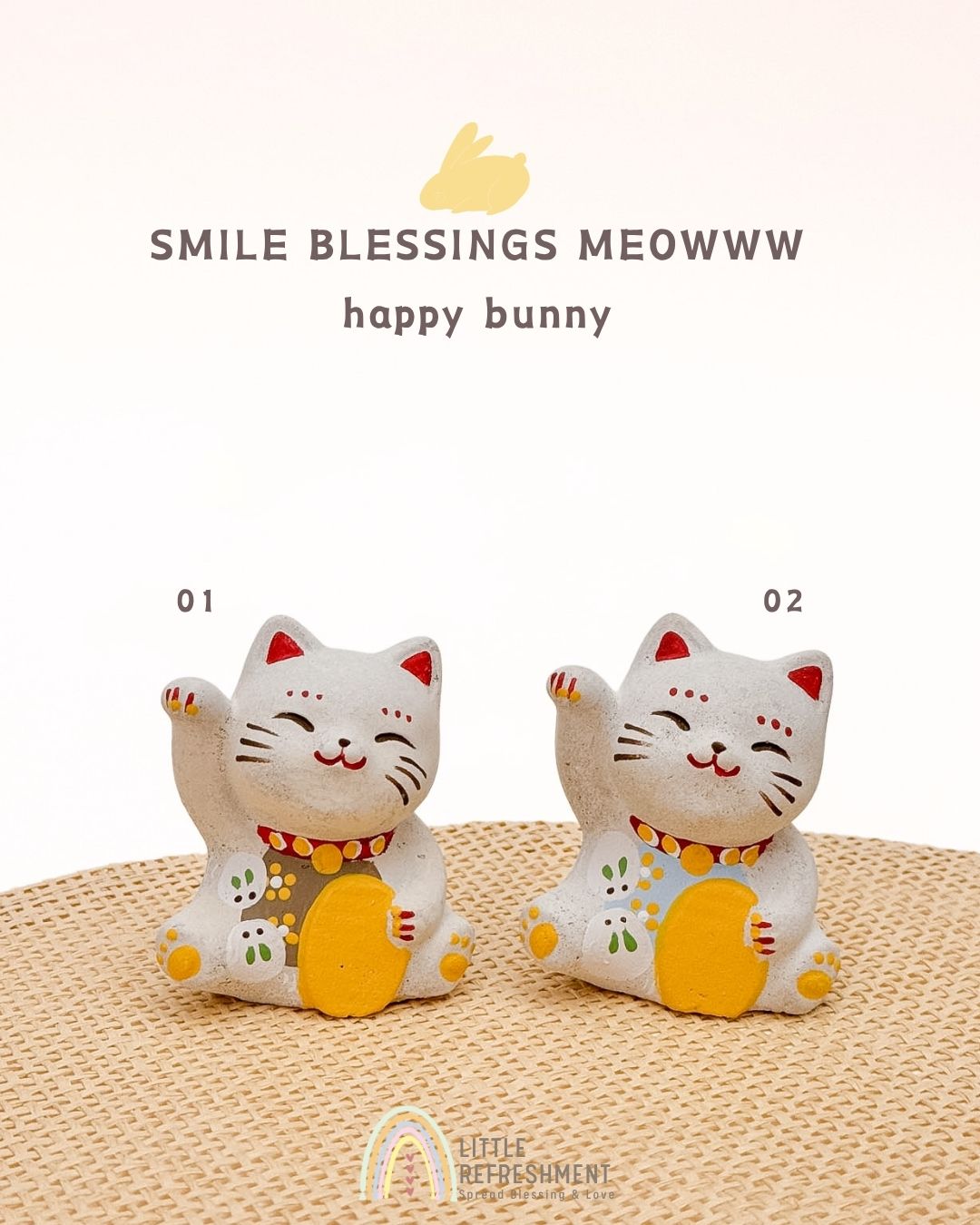 Smile Blessing Meow | Happy Bunny