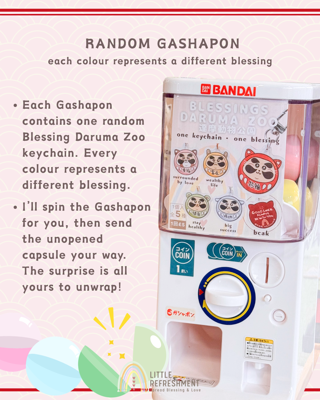 Gashapon | Daruma Zoo Keychain