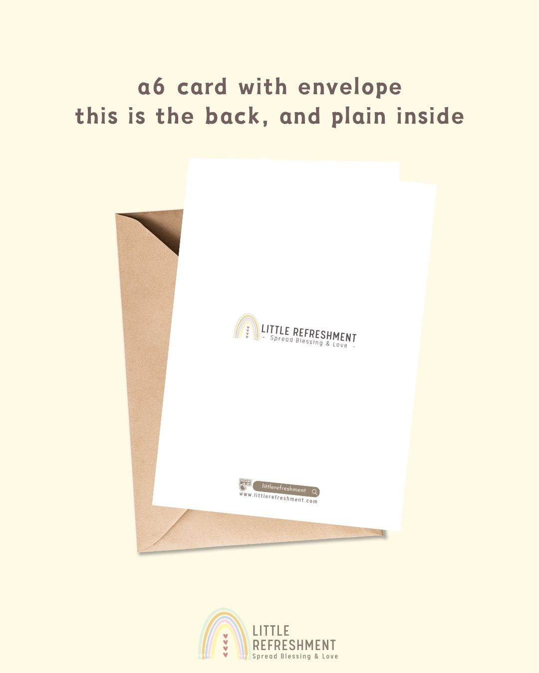 Sending you a big stretch of gratitude | A6 open card with envelope | 3 for £9