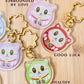 Blessing Meow x Daruma Keychain | Gold Sakura Clasp