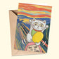Blessing Meow Scream | A6 open card with envelope | 3 for £9