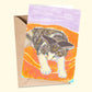 Cat portraits: the sleeping beauty  | A6 open card with envelope | 3 for £9