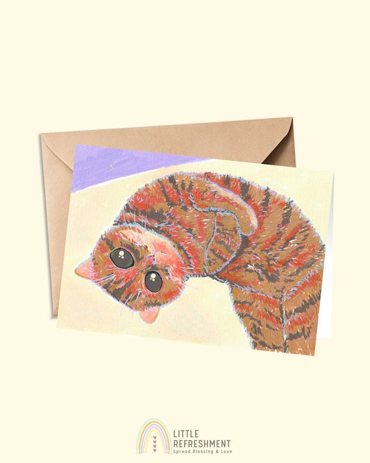 Cat portraits: i'm so cute  | A6 open card with envelope | 3 for £9