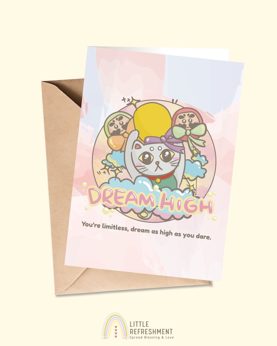 You’re limitless, dream as high as you dare | A6 open card with envelope | 3 for £9
