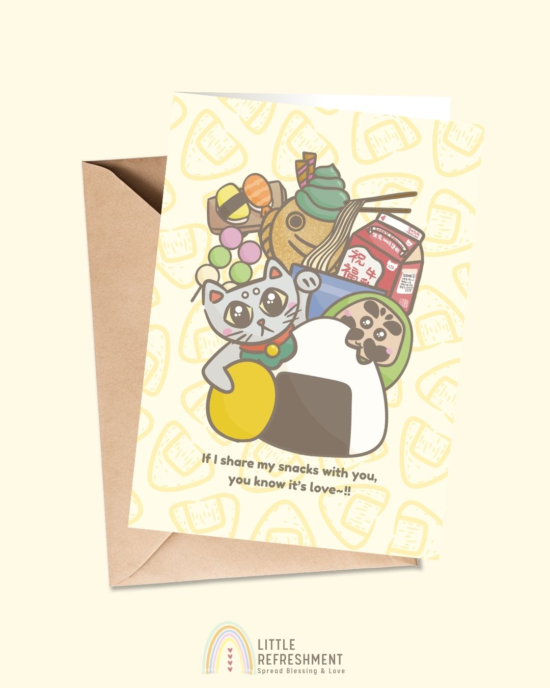 you know it’s love~!! | A6 open card with envelope | 3 for £9