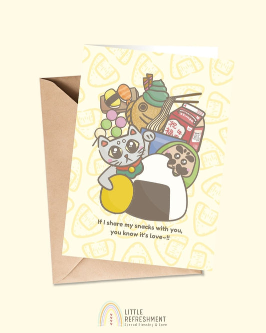 you know it’s love~!! | A6 open card with envelope