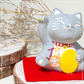 Smile Blessing Cat |「1」| Handmade Customise Concrete Maneki-neko