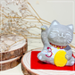 Smile Blessing Cat |「3」| Handmade Customise Concrete Maneki-neko