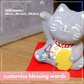 Smile Blessing Cat |「4」| Handmade Customise Concrete Maneki-neko