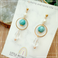 Drops of Blessings (S) | Amazonite ~10mm | Natural Stone Earrings