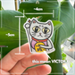 Victory Blessing Lucky Cat | Original Design Blessing Sticker